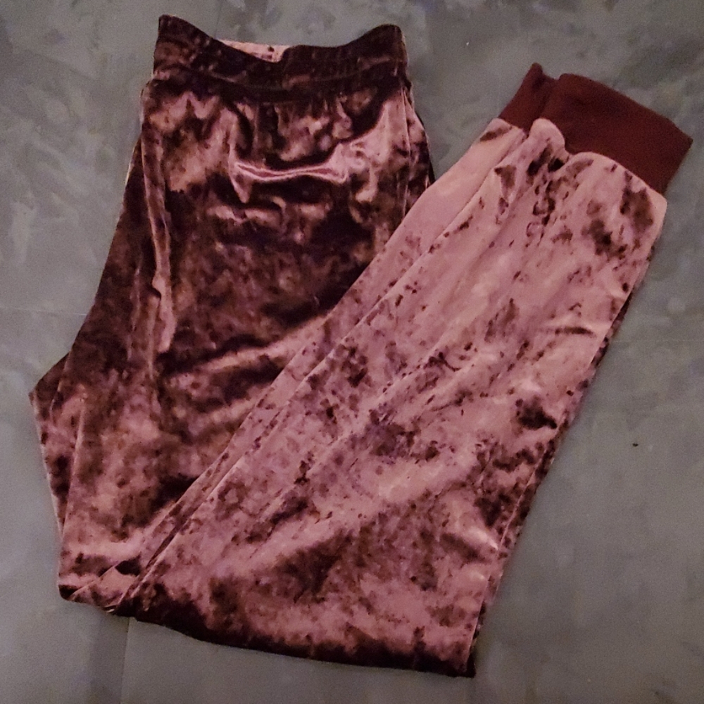 Polyester purple pajama pants